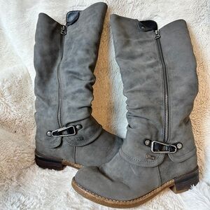 Rieker Fabrizia 52 Smoke Women's Size 37 US 6 Grey Tall H2O-Res Wool Boot